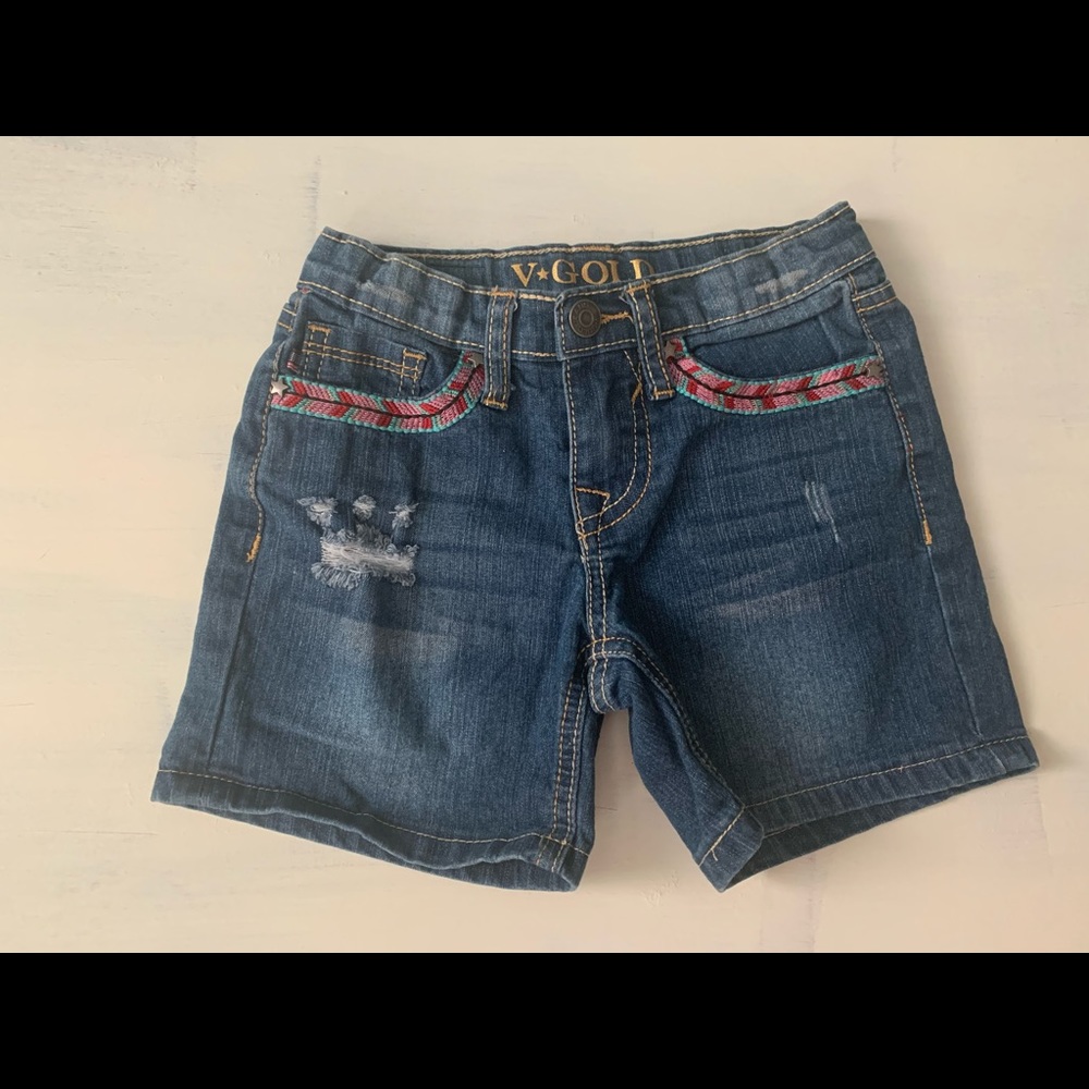 Embroidered girls shorts Sz 5